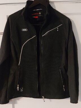 Spyder Black Jacket with Red Accents